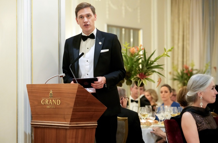 El presidente del Comité Noruego del Nobel, Jørgen Watne Frydnes.