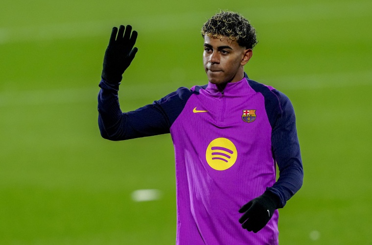 Lamine Yamal, delantero del Barcelona FC.