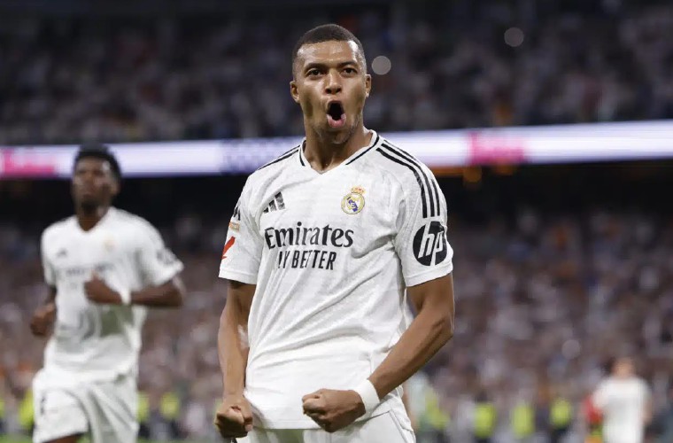Kylian Mbappé, delantero del Real Madrid.