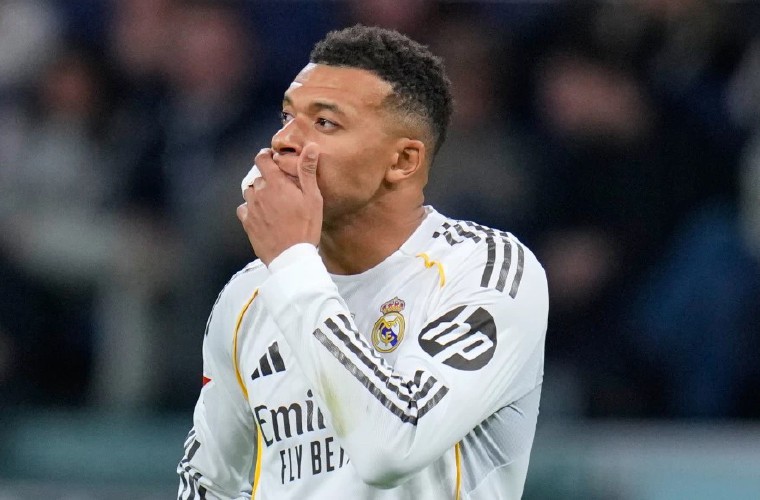 Kylian Mbappé, delantero del Real Madrid.