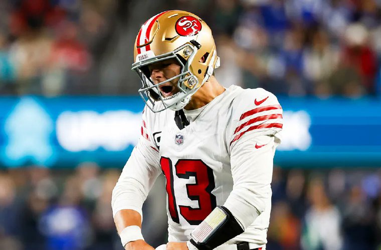 Brock Purdy, quarterback de los 49ers.