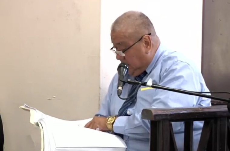 El perito Antonio Lim.