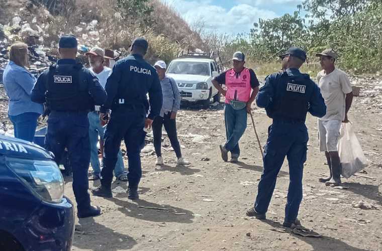Autoridades ponen mano dura en vertedero de Pesé.
