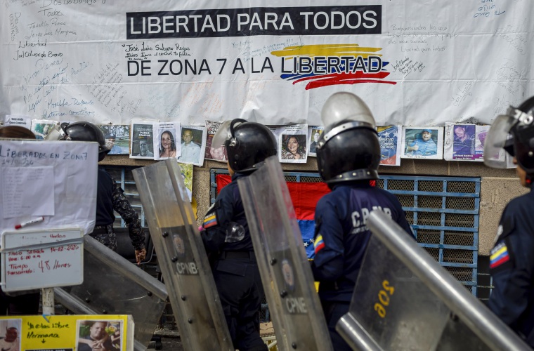 Integrantes de la Policía Nacional Bolivariana.