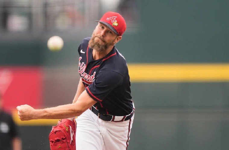 Chris Sale, lanzador de los Bravos.