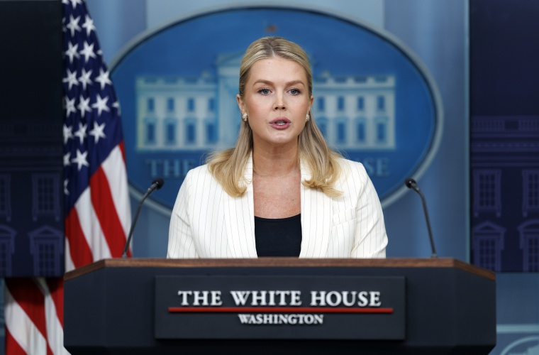 La secretaria de Prensa de la Casa Blanca, Karoline Leavitt.