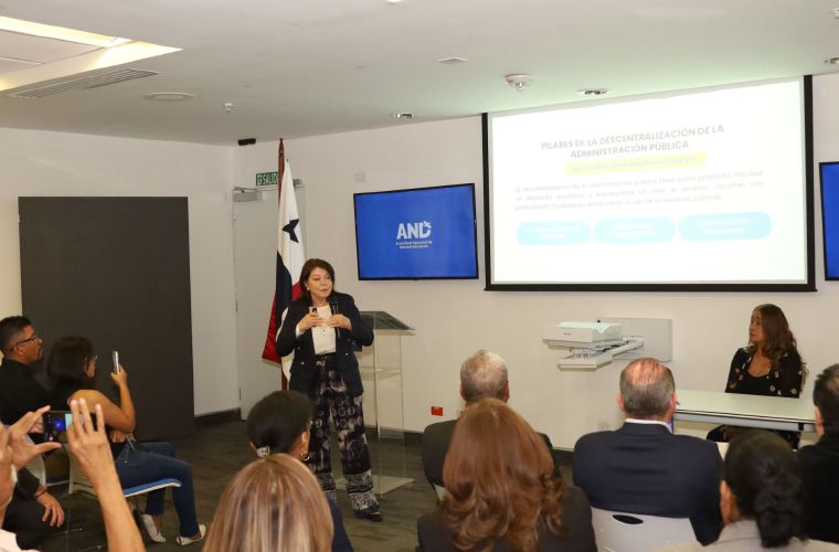 La directora de AND durante la presentación de los resultados del 2025.