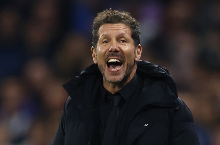 Diego Simeone, técnico del Atlético de Madrid.