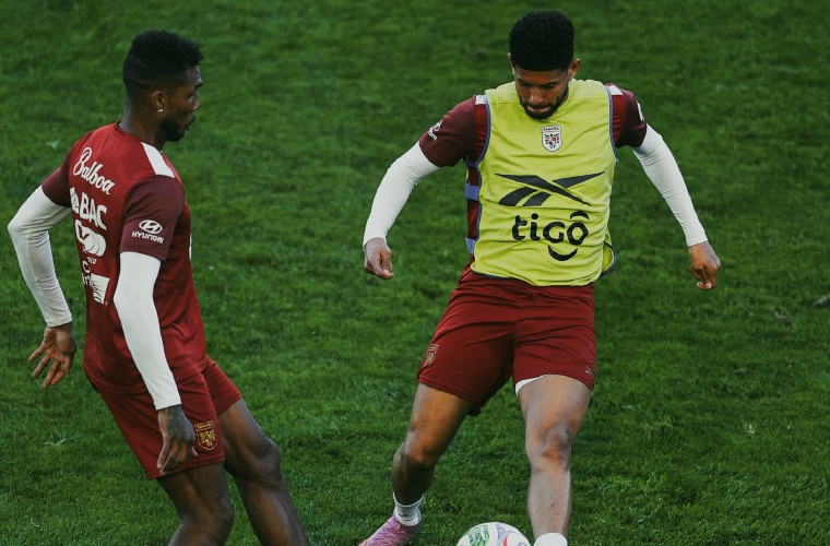 Entrenamiento de ayer en Ciudad del Cabo.