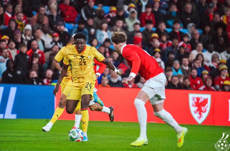 Partido entre Ghana y Gales.