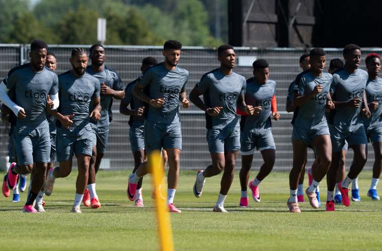 Entrenamientos de la Selección Mayor de Fútbol de Panamá del pasado lunes en su campamento base en el complejo Nottawasaga Resort, en New Tecumseth, Ontario, Canadá.