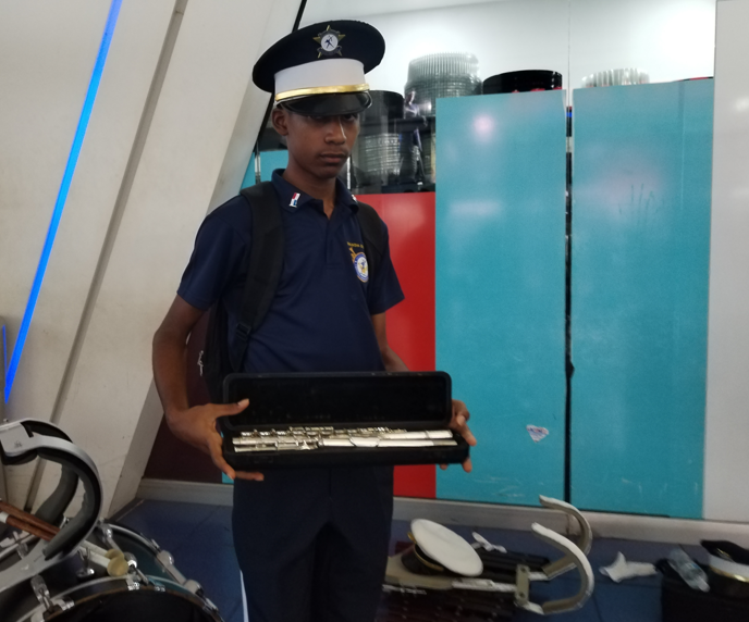 Ángel Philips cursa el cuarto año en el bachiller en ciencias. Foto: M. Camargo