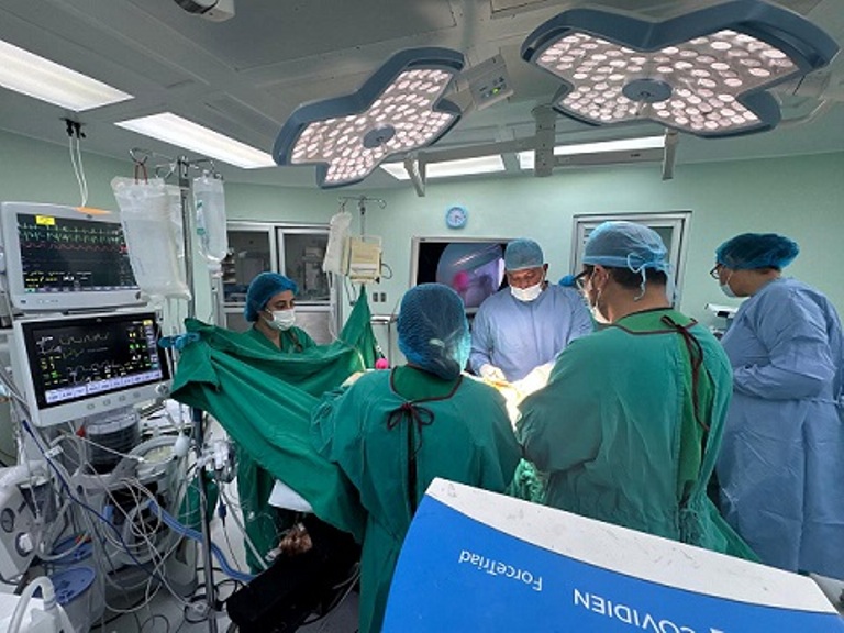 Primera cirugía de extracción de riñón en Veraguas. Foto: Cortesía