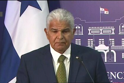 Presidente de la República de Panamá, José Raúl Mulino.