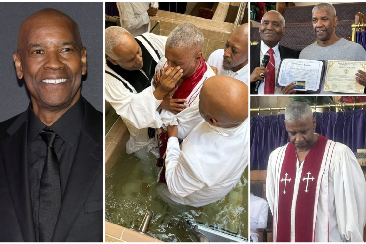 Denzel Washington, bautizado, licencia, ministro, iglesia cristiana