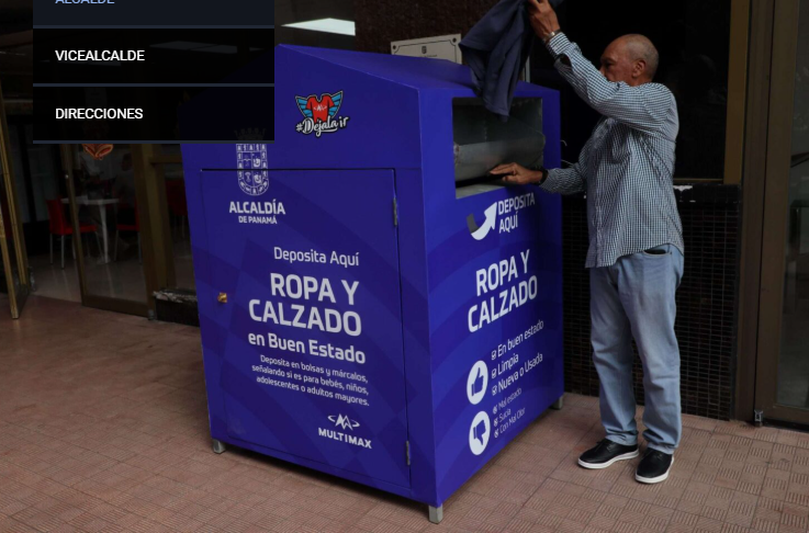Programa ‘Déjala ir’ dispone de 8 puntos en instalaciones municipales para colectar ropa. Foto: Cortesía
