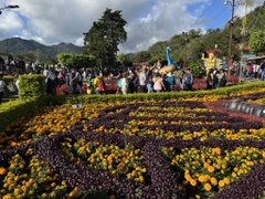 Uno de los jardines con que cuenta la feria.