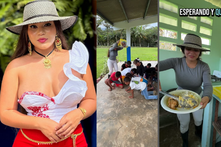 Yaneth Marín, lleva ayuda, colegio, Copé, Coclé, ayuda, niños, estudios