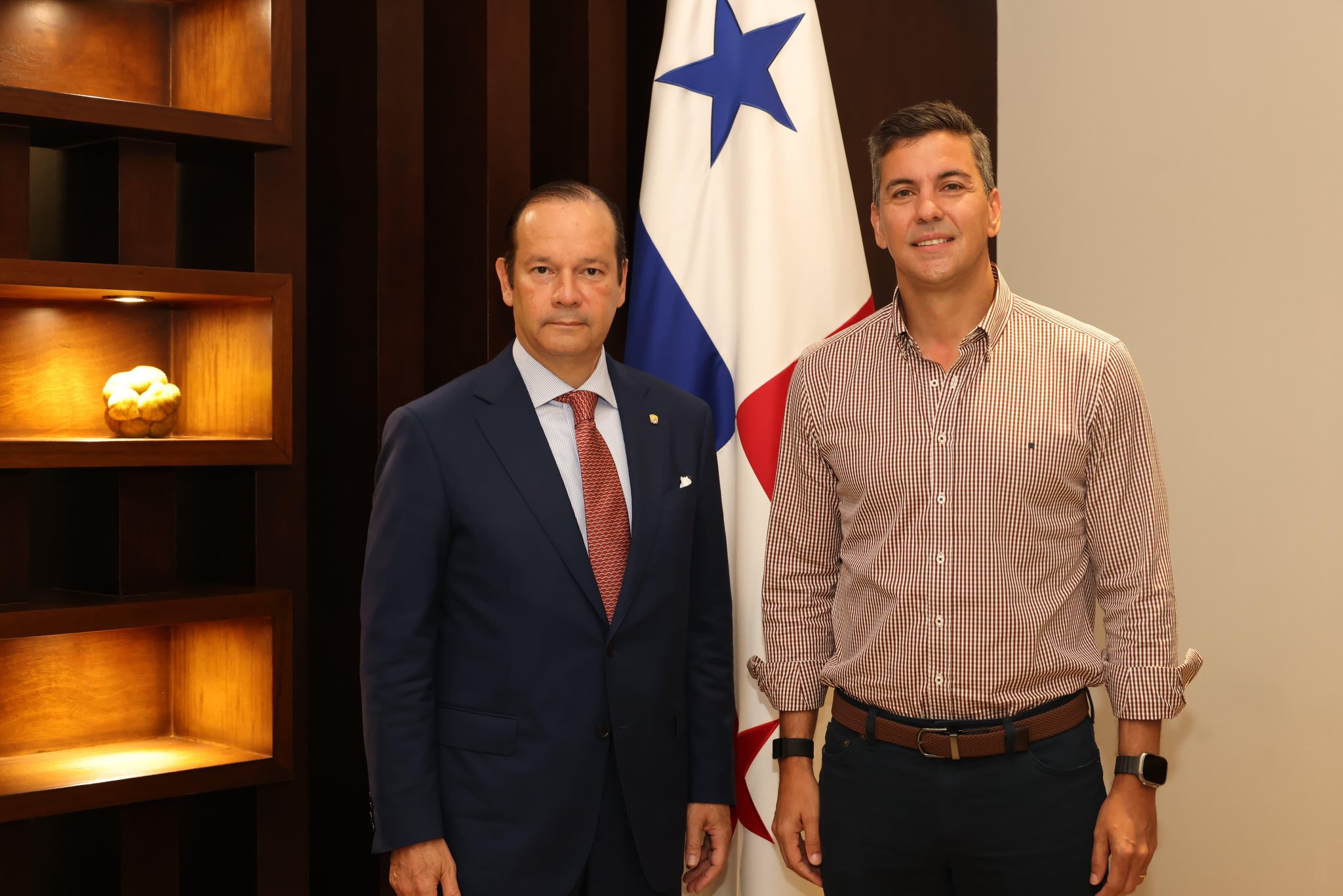 presidente de Paraguay, Santiago Peña, Panamá, reunión, José Raúl Mulino