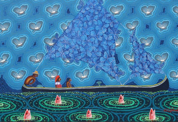 Obra ganadora del artista panameño. Foto: Tomada de La Web de la Salud