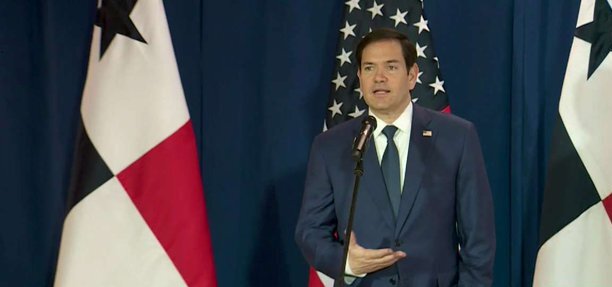 Marco Rubio, secretario de Estados de EE.UU., brinda declaraciones sobre migración irregular.