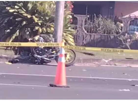 Escena del accidente mortal.   (Foto: Carlos Noticias)