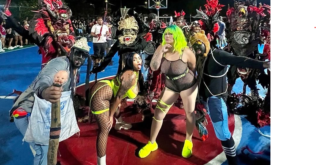 Alexa Kayl durante la grabación del video "Congo". Foto: @alexakaylmusic