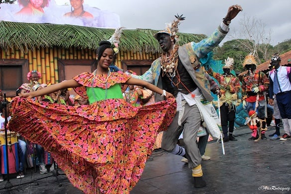 Baile congo en su  máxima expresión.