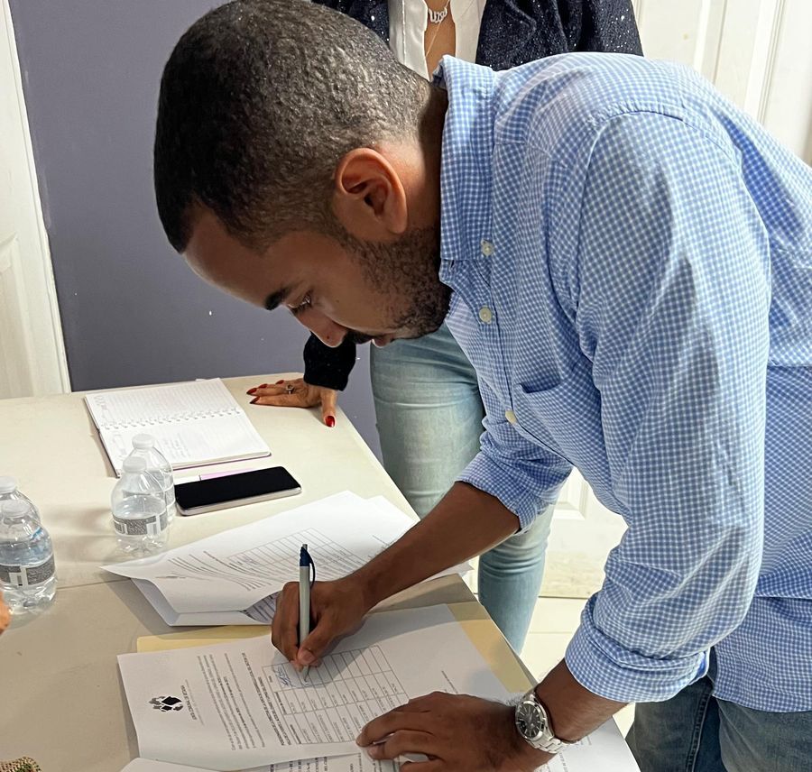 Proceso de juramentación.