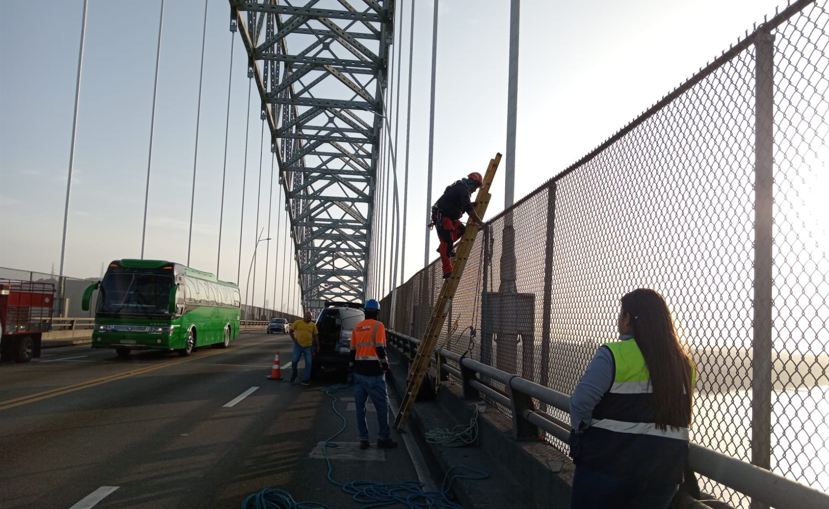 Se recomienda a los conductores usar vías alternas. Foto: Cortesía