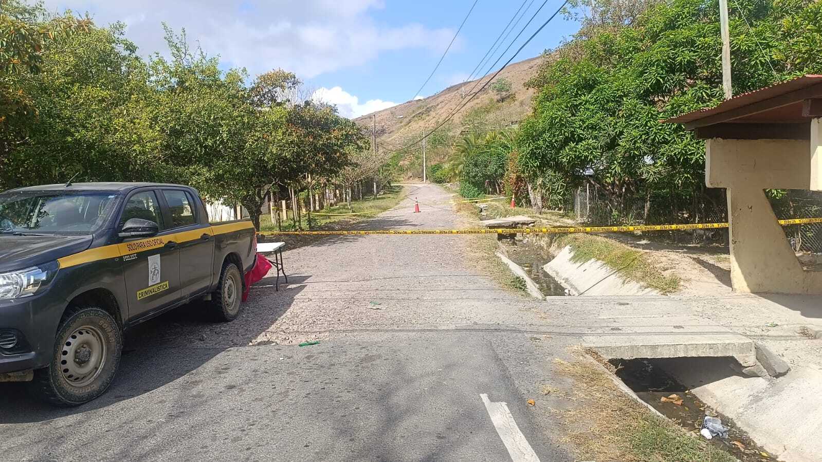 Escena del homicidio.   (Foto: Elena Valdés)