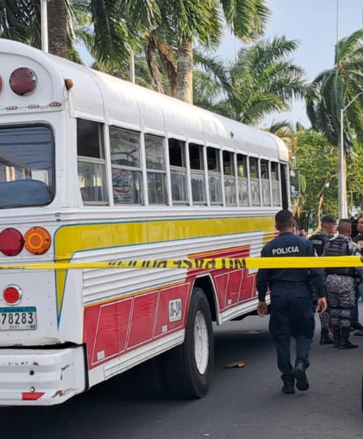 Hecho de sangre dentro de bus.