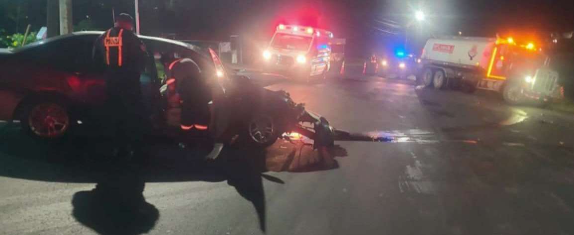 Escena del fatal accidente de tránsito.    (Foto: Tomada Telemetro)