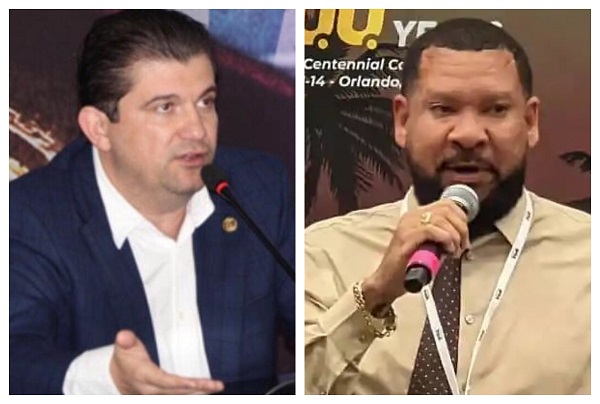 Los panameños José Oliver Gómez (izq.) y Julio Thyme. 