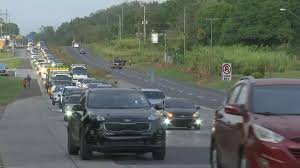 Operativo de inversión de carriles hacia el interior del país.