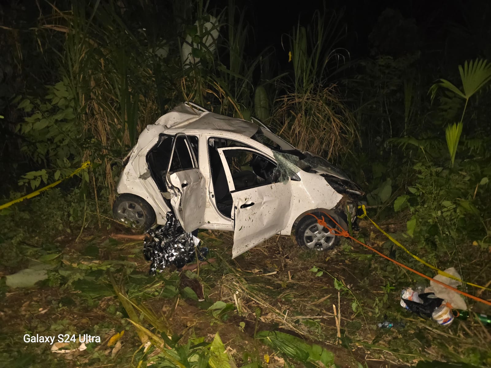 Escena del fatal accidente.