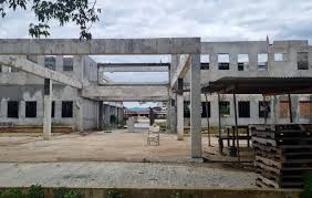 La obra en construcción.