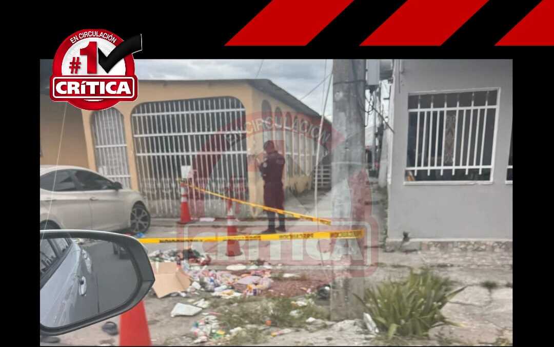 Escena donde ocurrió el crimen.