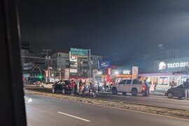 Escena del accidente de tránsito.    (Foto: Tráfico Panamá)