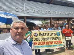 Docentes del colegio José Dolores Moscote.