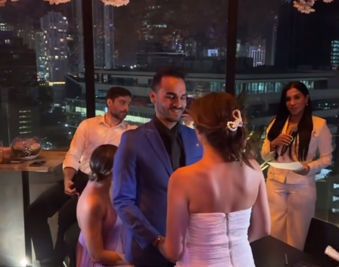 Domil Leira se casa por lo civil con Cuqui Prelet. Foto: Instagram