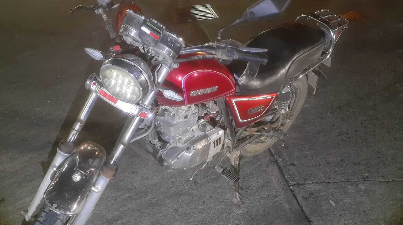 La moto de la víctima.         (Foto: Cortesía)