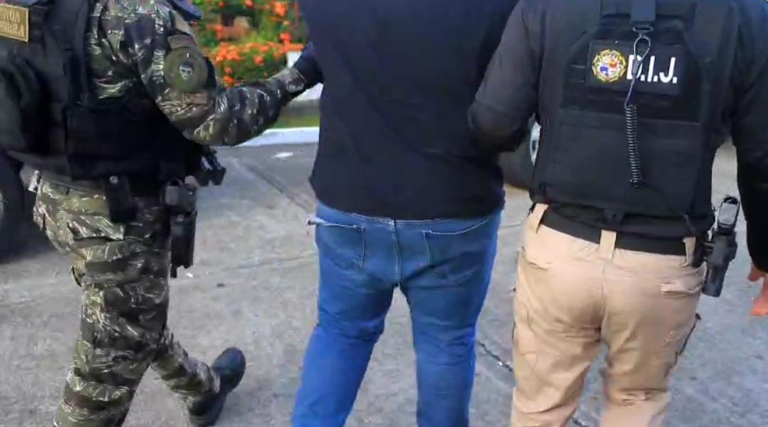 Uno de los 15 detenidos.