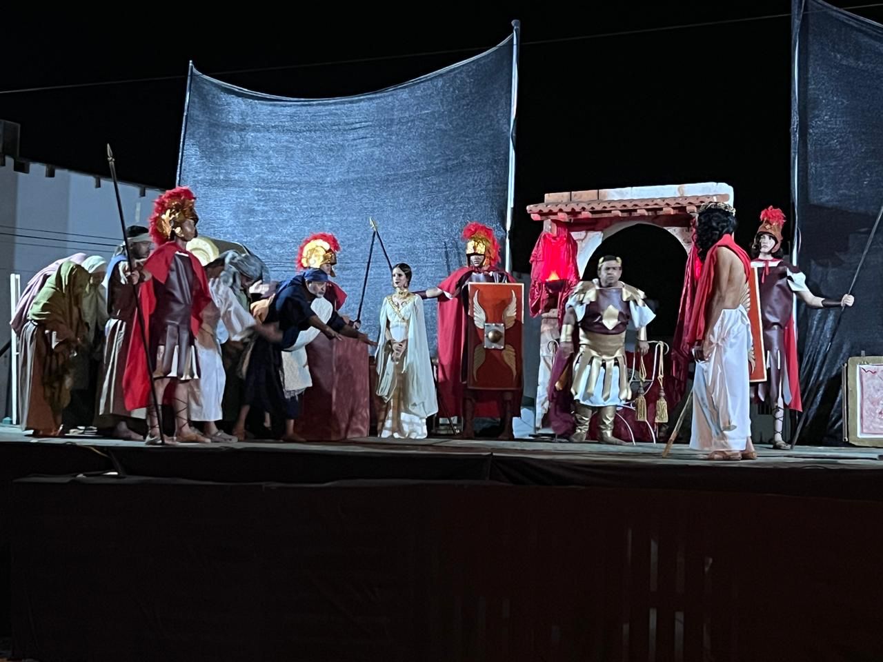 Uno de los atractivos de la Semana Santa de Aguadulce es el Drama de la Pasión de Jesús. Foto: Cortesía