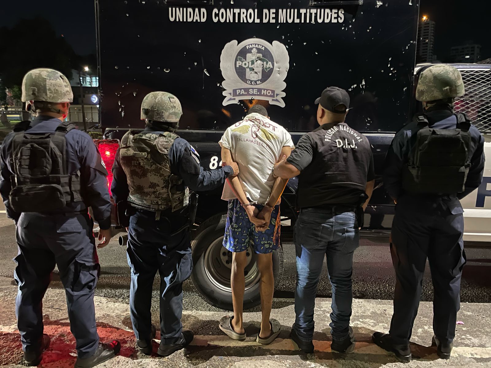 El sospechoso del crimen tras las rejas.