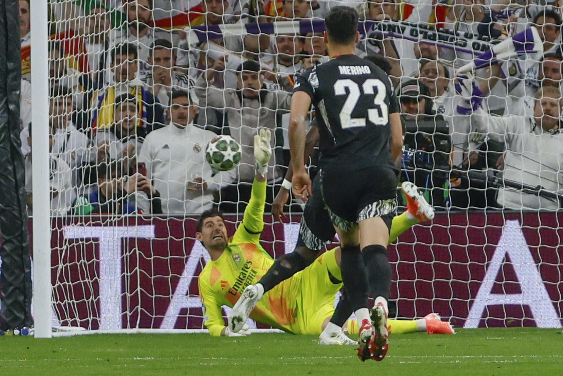 El guardameta belga del Real Madrid, Thibaut Courtois. /Foto: EFE