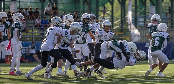 Encuentro entre los Mighty Eagles de El Colegio de Panamá y los Raiders del colegio Brader. Foto: KFL