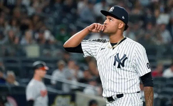 Luis Gil, lanzador de los Yankees de Nueva York. 