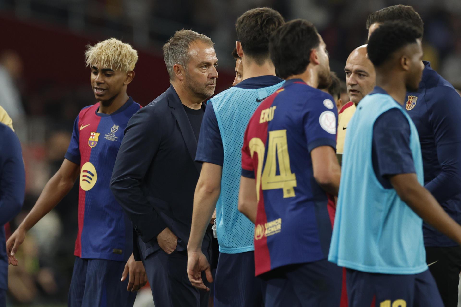 El técnico alemán del FC Barcelona, Hansi Flick. /Foto: EFE