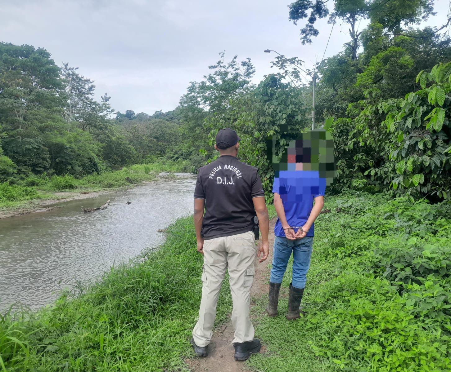 Uno de los dos detenidos por hurto pecuario.